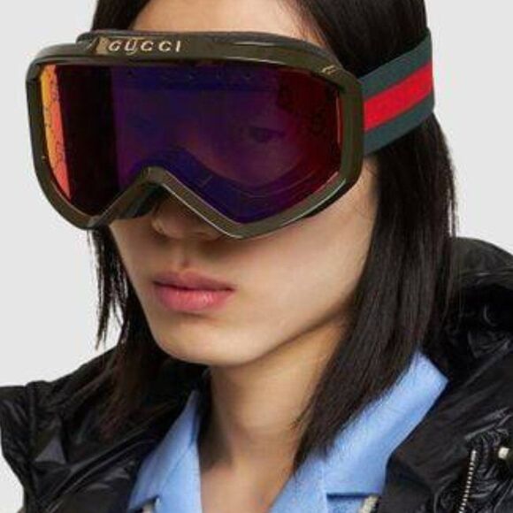 NEW GUCCI GG1210S 003 UNISEX SHIELD SUNGLASSES - Picture 1 of 11